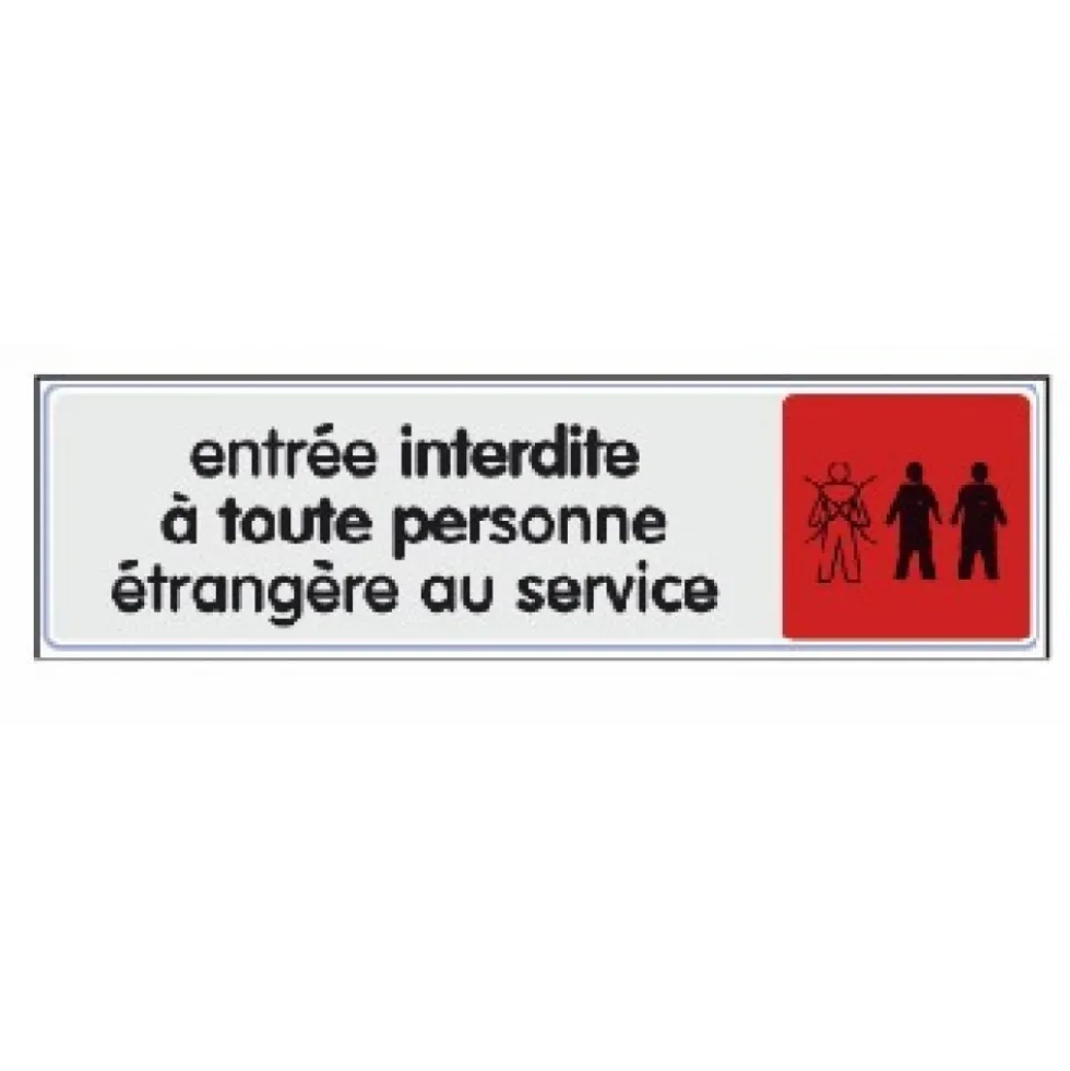 Plaquette signalétique en plexiglass - 170 x 40 mm NOVAP