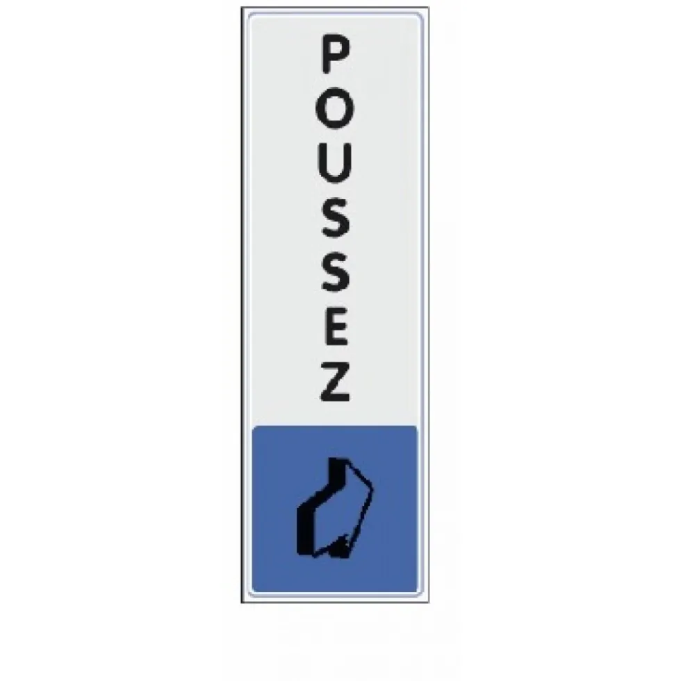 Plaquette signalétique en plexiglass - 170 x 40 mm NOVAP