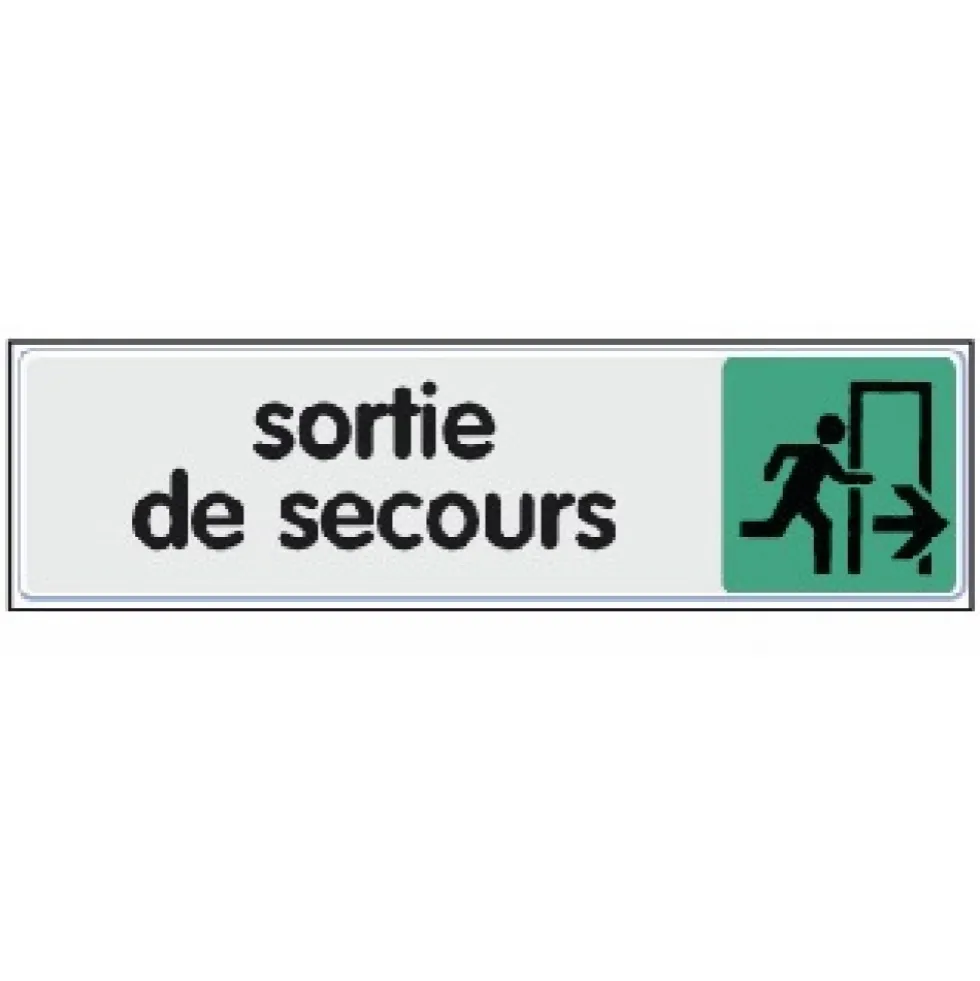 Plaquette signalétique en plexiglass - 170 x 40 mm NOVAP