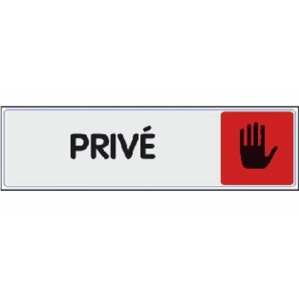 Plaquette signalétique en plexiglass - 170 x 40 mm NOVAP