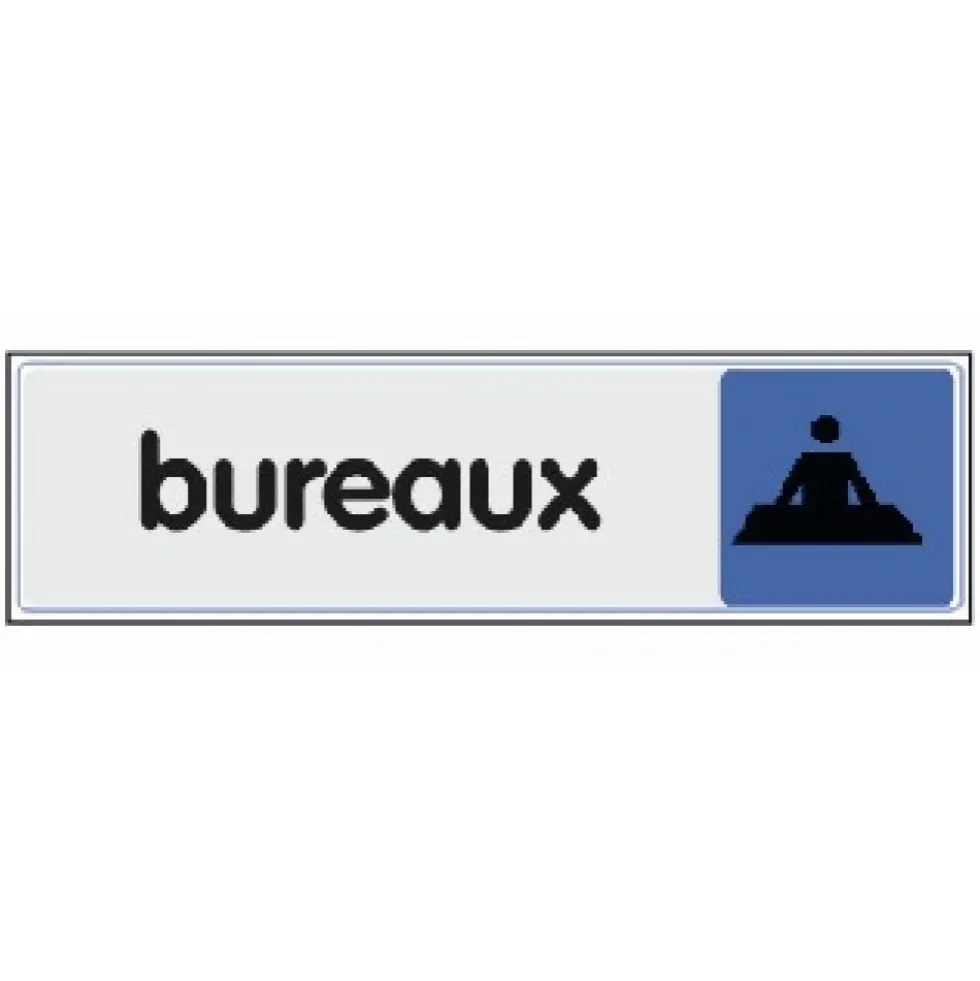 Plaquette signalétique en plexiglass - 170 x 40 mm NOVAP