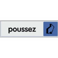 Plaquette signalétique en plexiglass - 170 x 40 mm NOVAP