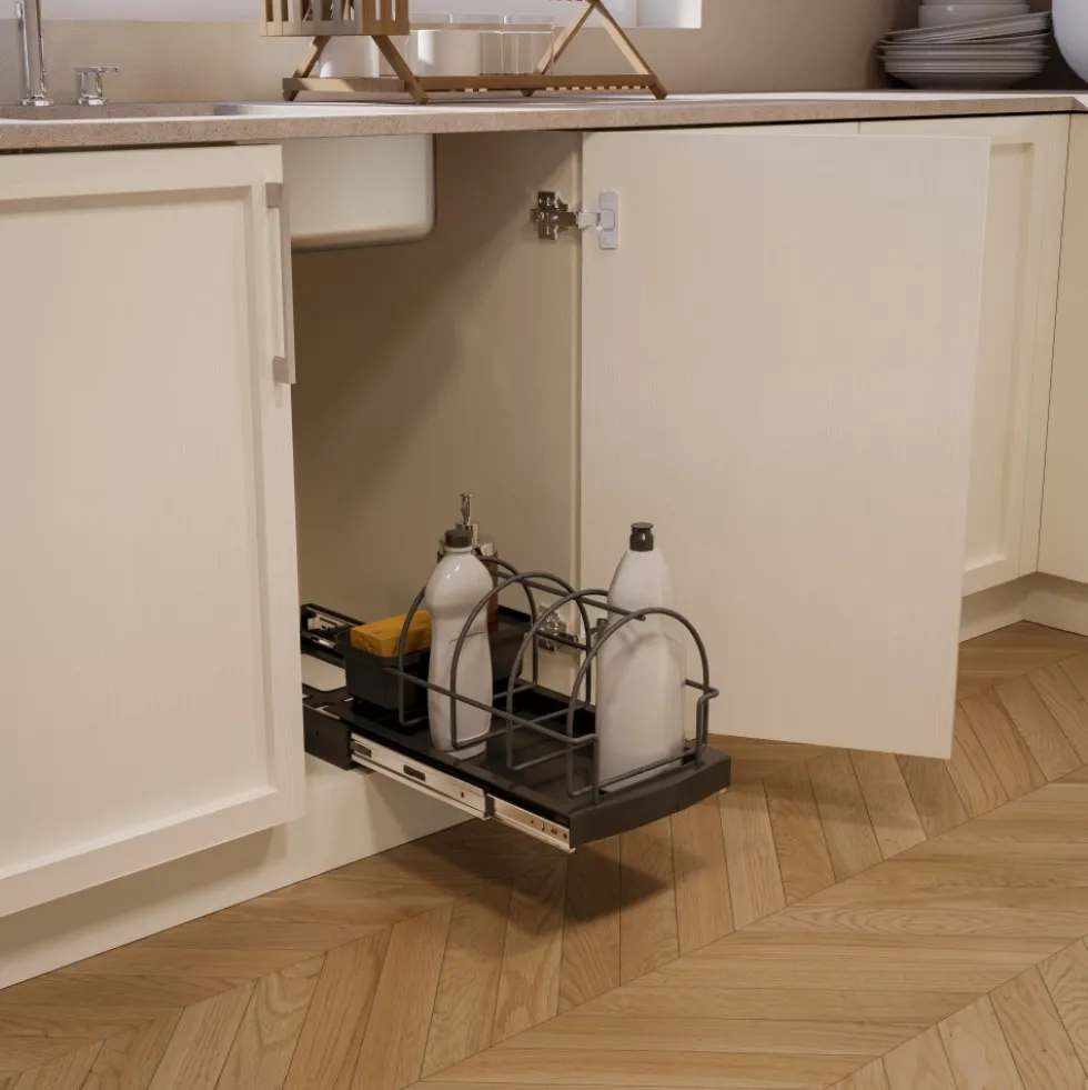 Plateau pour accessoires de cuisine - fixation par le bas EMUCA