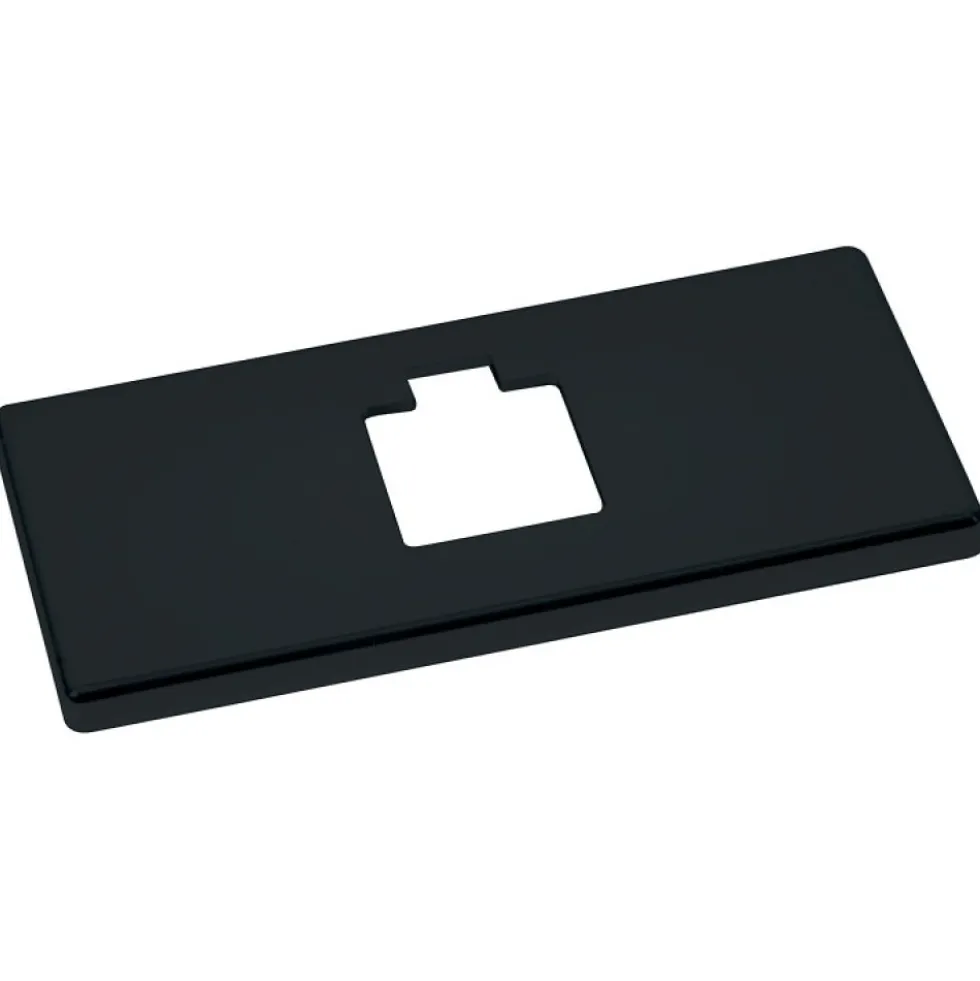 Platine de finition Clarence - pour fixation murale - finition noir BOHNACKER