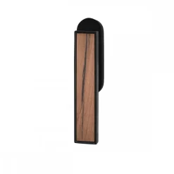 Poignée de fenêtre Torino F534Y -verrouillable avec clé -noir et bois KARCHER DESIGN