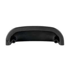 Poignée de meuble coquille en ABS - entraxe 64 mm - noir mat Interges