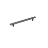 Poignée de meuble zamak Regola - entraxe 160 mm - finition noir mat METAKOR