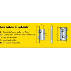 Poignée de porte palière anti-panique - Golf VACHETTE