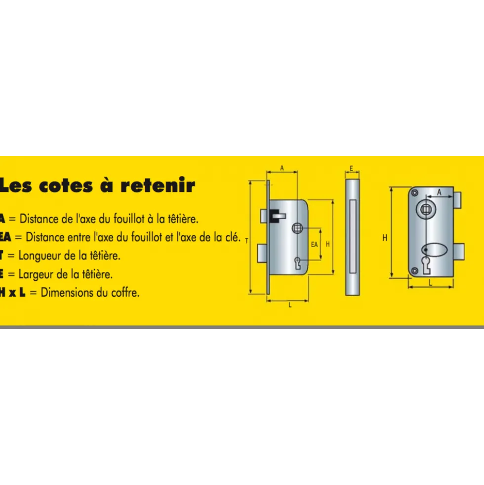 Poignée de porte palière anti-panique - Golf VACHETTE