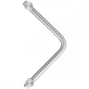 Poignée de tirage forme V ornée ES24 pour porte battante - inox satiné KARCHER DESIGN