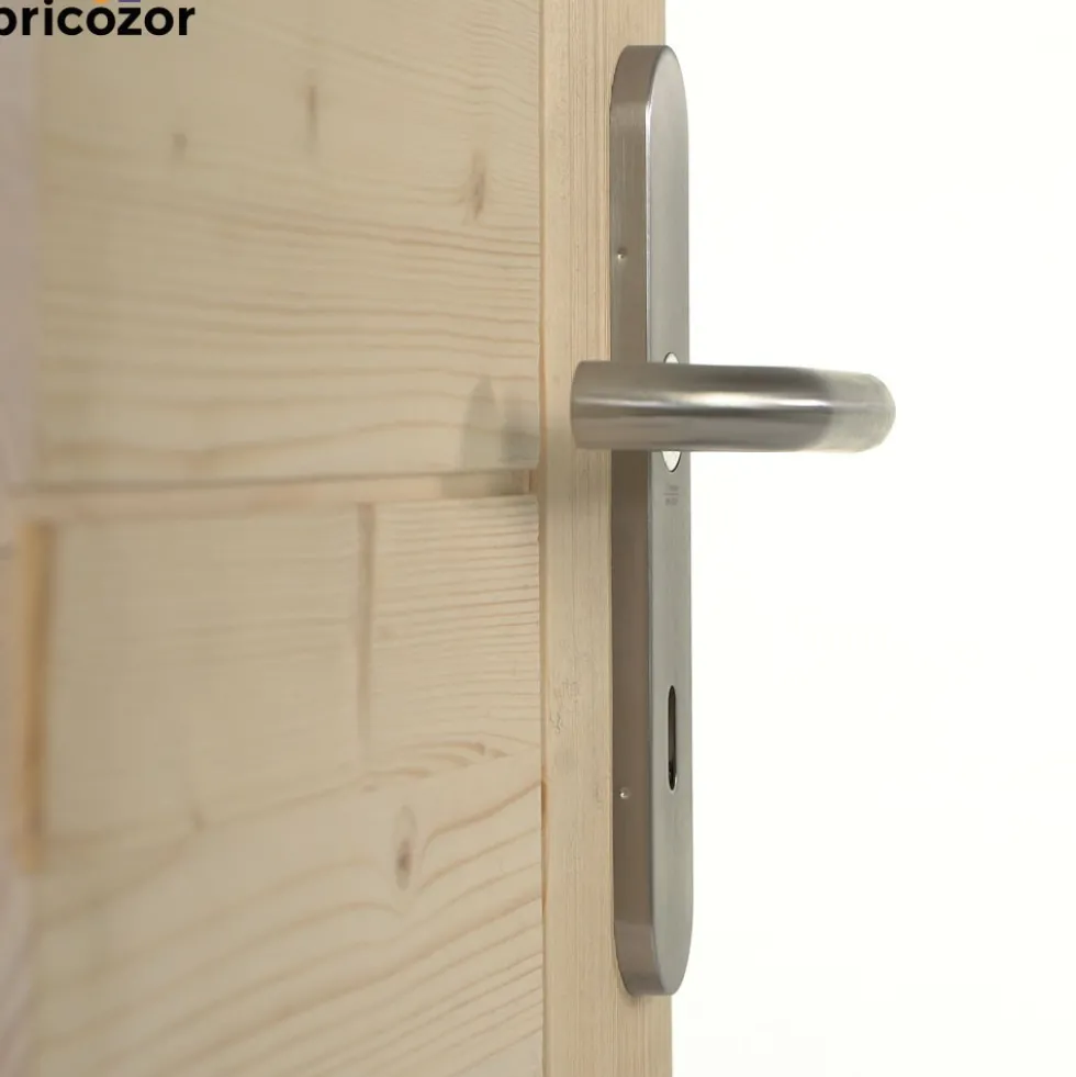 Poignées contrecoudées de porte sur plaques - Linox 492 VACHETTE