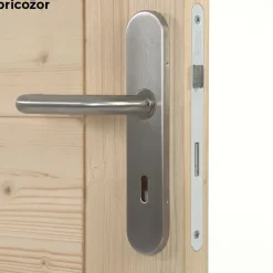 Poignées contrecoudées de porte sur plaques - Linox 492 VACHETTE