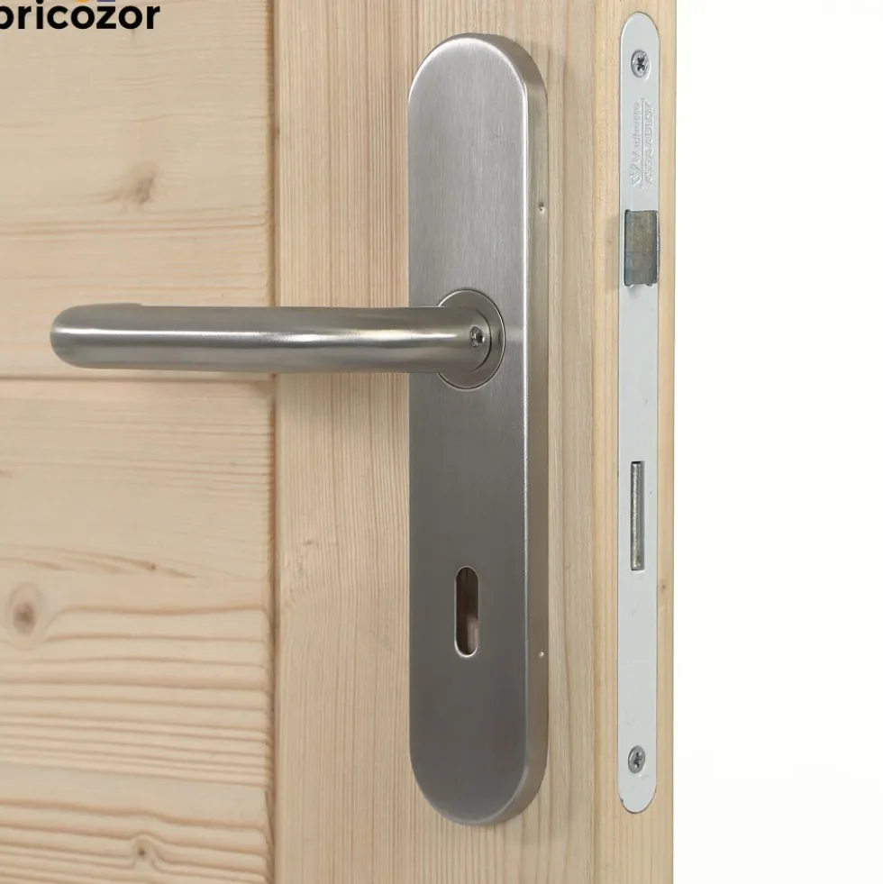 Poignées contrecoudées de porte sur plaques - Linox 492 VACHETTE