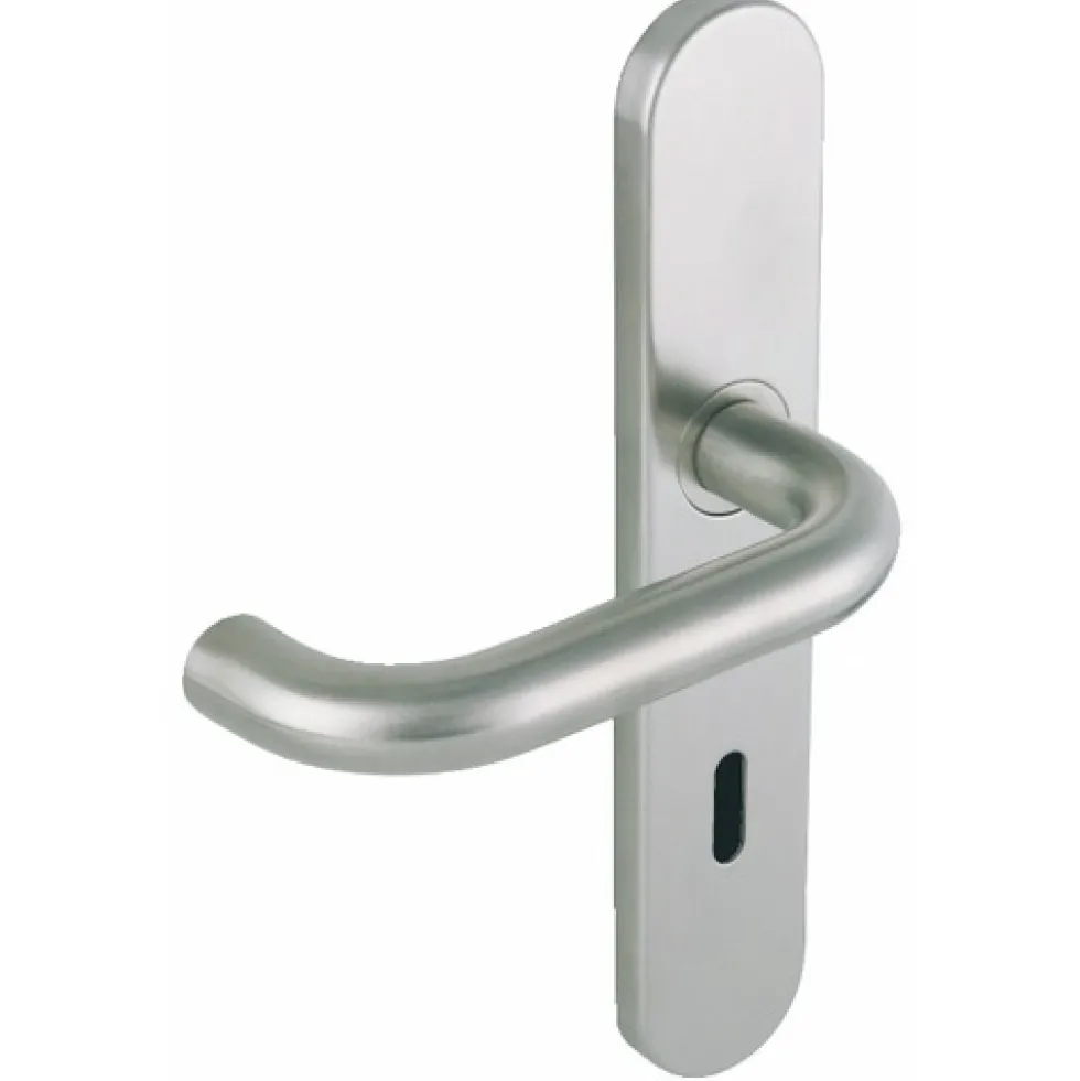 Poignées contrecoudées de porte sur plaques - Linox 492 VACHETTE