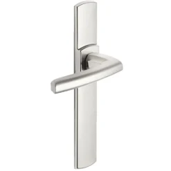 Poignées de porte design sur grandes plaques -aluminium chromé -Scult VACHETTE
