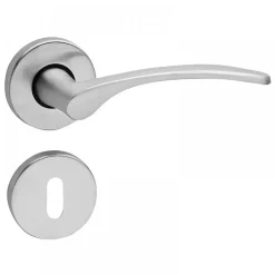 Poignées de porte doubles sur rosace - Kate - avec rosace de fonction Fimet