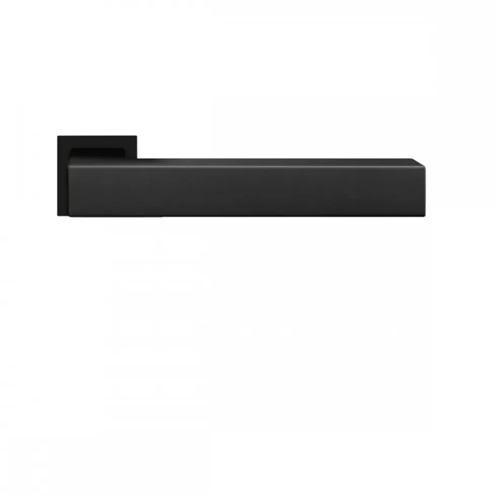 Poignées de porte sur mini-rosaces carrées ER 46QM Seattle - noir mat KARCHER DESIGN
