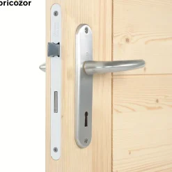 Poignées de porte sur petites plaques - 165 mm - Argent - San Diego HOPPE