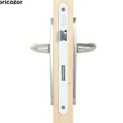 Poignées de porte sur petites plaques - 165 mm - Argent - San Diego HOPPE