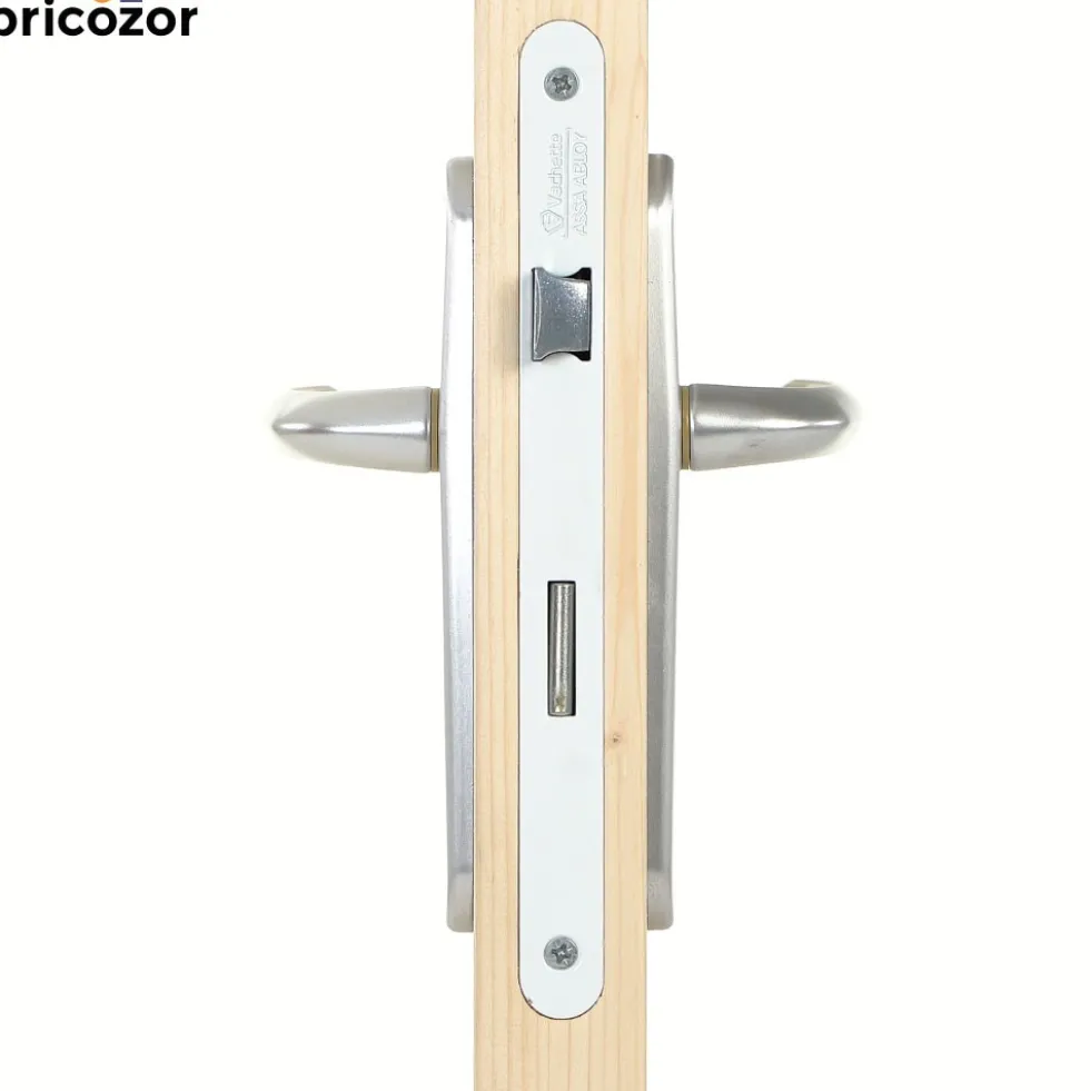 Poignées de porte sur petites plaques - 165 mm - Argent - San Diego HOPPE