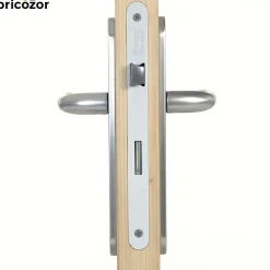 Poignées de porte sur plaques - aluminium argent - Orca VACHETTE