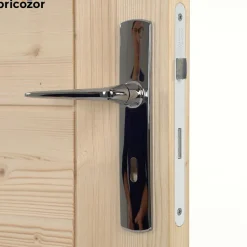 Poignées de porte sur plaques - chromé - Riv Bloc VACHETTE