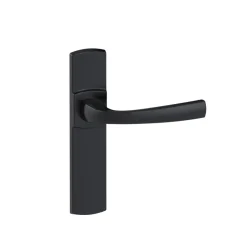 Poignées de porte sur plaques - entraxe 165 mm - noir mat Onyx - Muze VACHETTE
