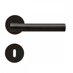 Poignées de porte sur rosaces affleurantes EPL 45 Madeira - bronze antique KARCHER DESIGN