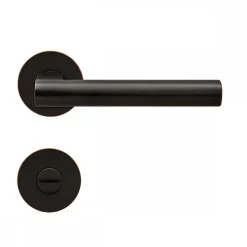 Poignées de porte sur rosaces affleurantes EPL 45 Madeira - bronze antique KARCHER DESIGN