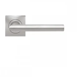 Poignées de porte sur rosaces carrées série ER 37Q Verona -inox satiné KARCHER DESIGN
