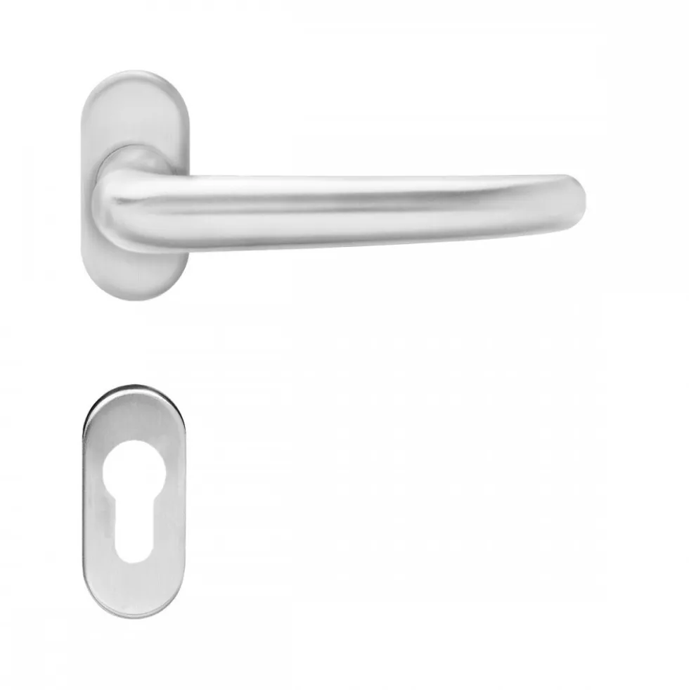 Poignées de porte sur rosaces Chicago pour porte chassis - clé I KARCHER DESIGN