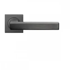 Poignées de porte sur rosaces carrées série ER 46 Q Seattle - gris KARCHER DESIGN