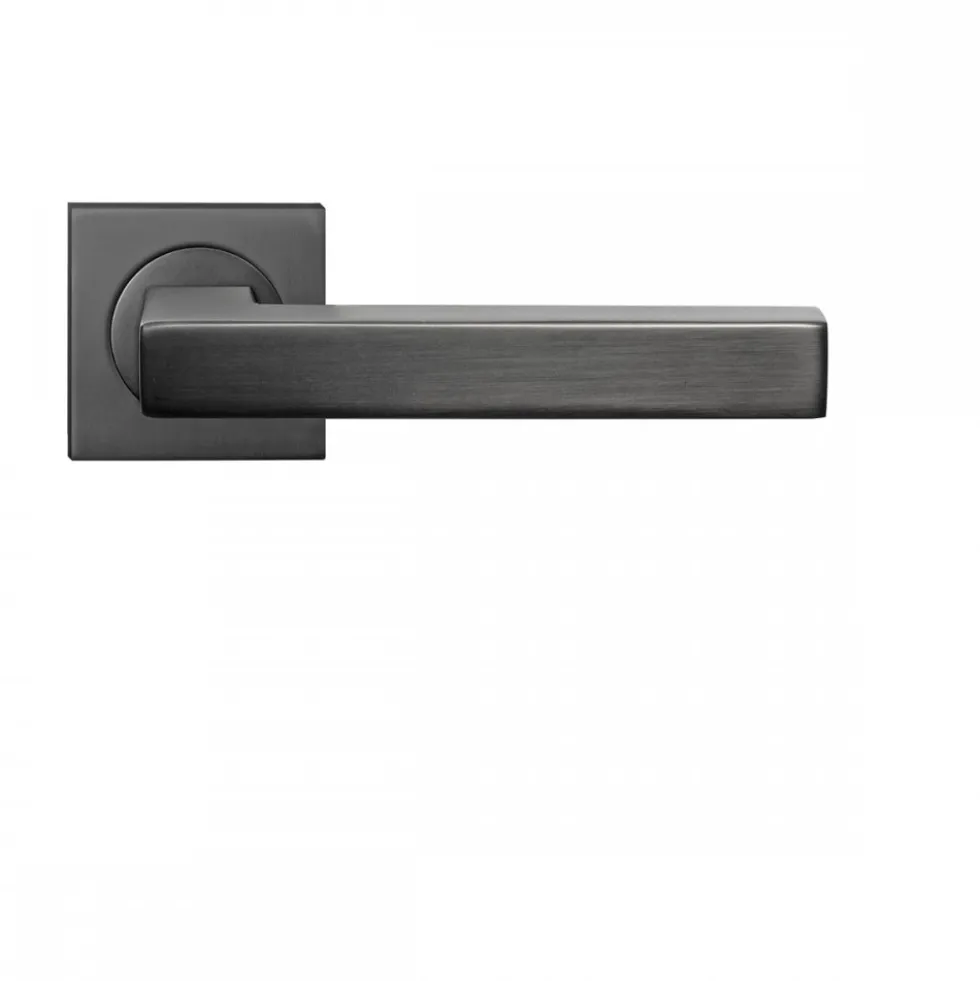 Poignées de porte sur rosaces carrées série ER 46 Q Seattle - gris KARCHER DESIGN