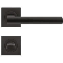 Poignées de porte sur rosaces carrées - noir Cosmos - ER 45 Q Madeira KARCHER DESIGN