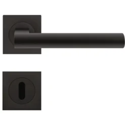 Poignées de porte sur rosaces carrées - noir Cosmos - ER 45 Q Madeira KARCHER DESIGN
