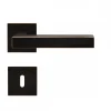 Poignées de porte sur rosaces carrées EPL 46Q Seattle - bronze antique KARCHER DESIGN