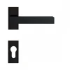 Poignées de porte sur rosace Stockholm pour porte châssis -noir -clé I KARCHER DESIGN