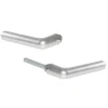 Poignées doubles pour rosace ou plaque - alu argent - Golf VACHETTE