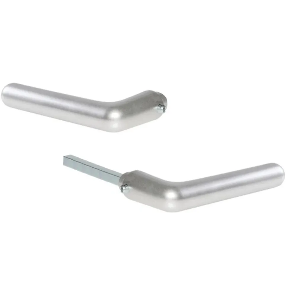 Poignées doubles pour rosace ou plaque - alu argent - Golf VACHETTE