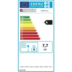 Poêle à bois en fonte émaillée - 7,7 kW - Jennifer.16 LA NORDICA EXTRAFLAME