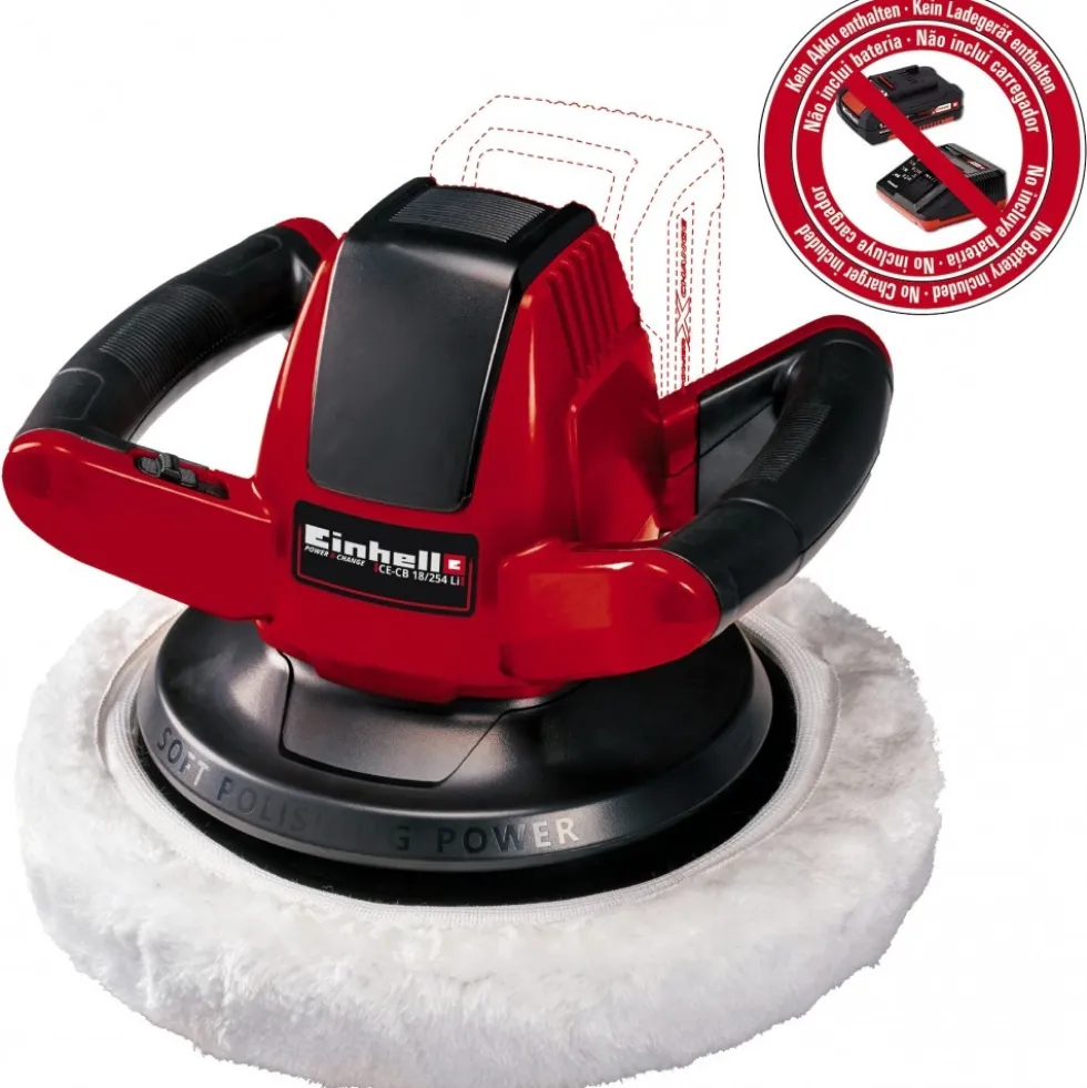 Polisseuse pour carrosserie sans fil CE-CB 18/254 Li - Solo EINHELL