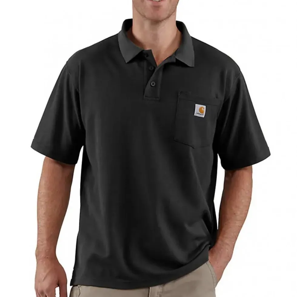 Polo de travail à manches courtes Sleeve pocket - noir CARHARTT