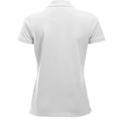 Polo de travail pour femme CLASSIC MARION - manches courtes - blanc CLIQUE