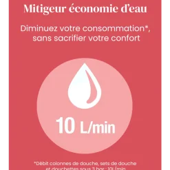 Pommeau de douche rétro - 1 jet - chromé - Louise JACOB DELAFON