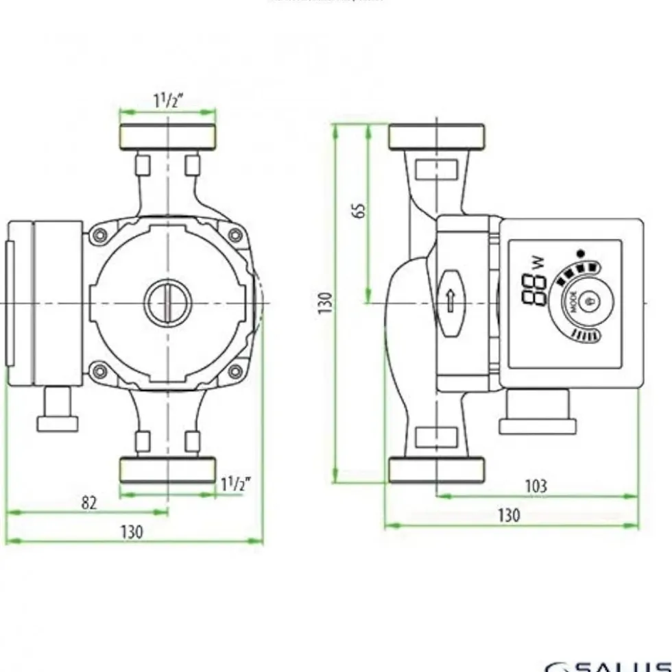 Pompe de circulation à économie d'énergie 40DN - 180 mm - MP280A SALUS