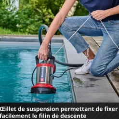 Pompe d’évacuation pour eaux claires et chargées 750W - GE-DP 7535 N LL ECO EINHELL