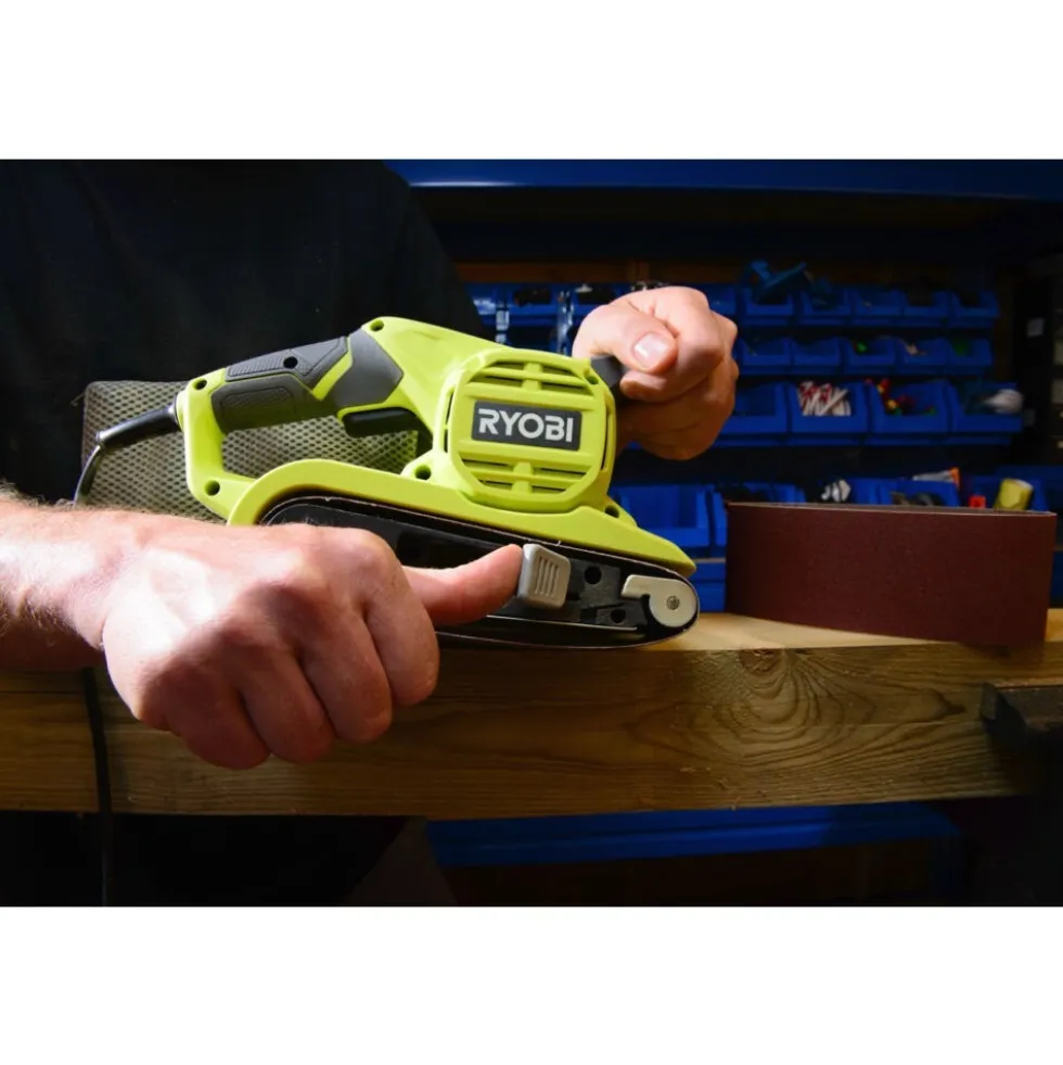 Ponceuse à bande filaire 800W - bande 76x457mm - RBS800 RYOBI