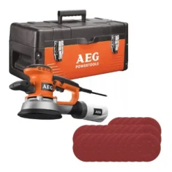 Ponceuse excentrique 150mm 440W + 25 abrasifs - EX150EDSET AEG Powertools