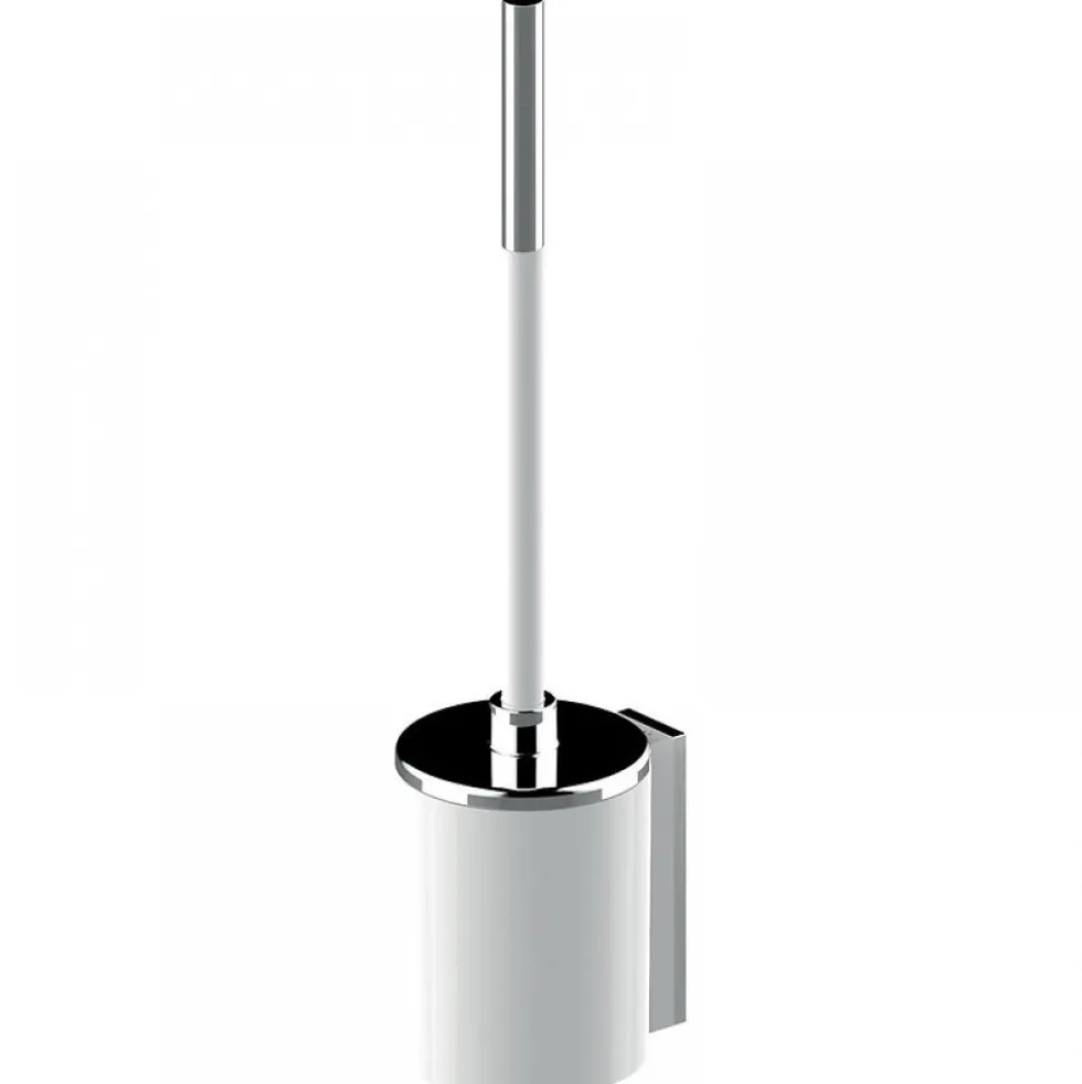 Porte-balayette WC - mural - avec brosse - Onyx Duo AKW INTERNATIONAL