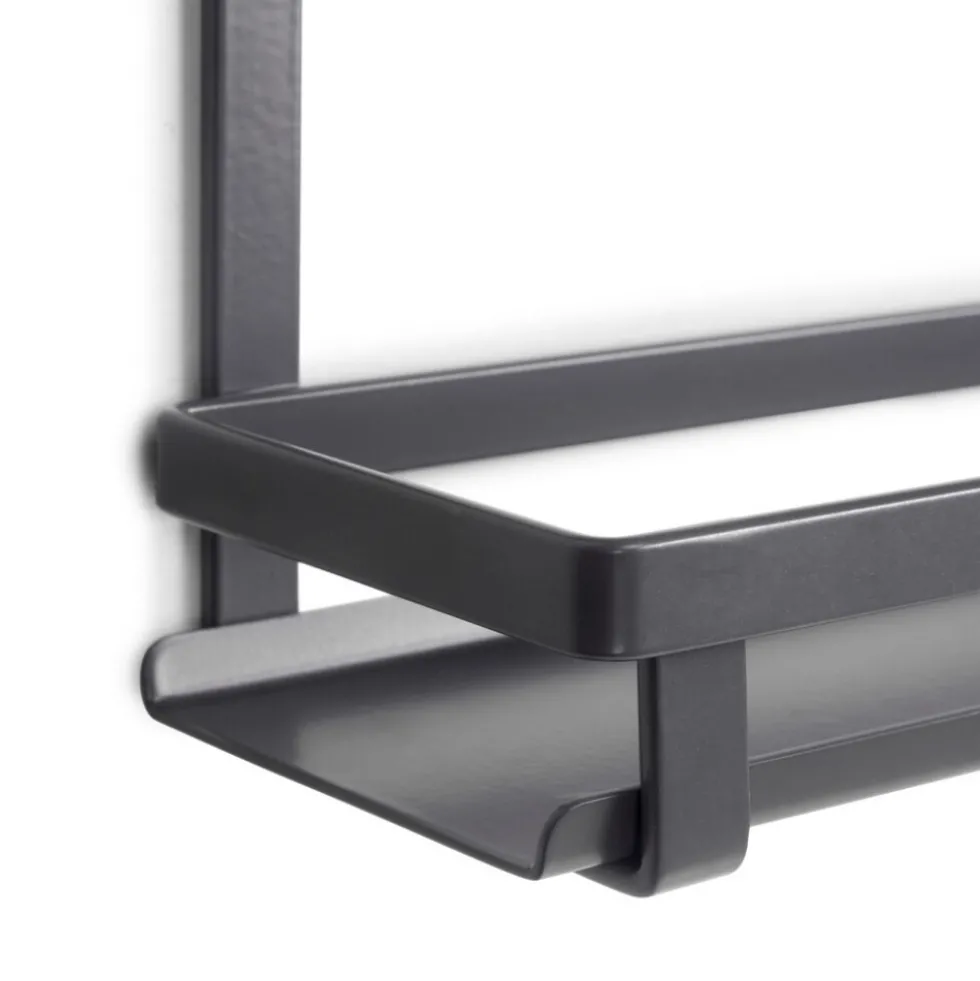 Porte-bocaux à épices Titane en acier - gris anthracite EMUCA